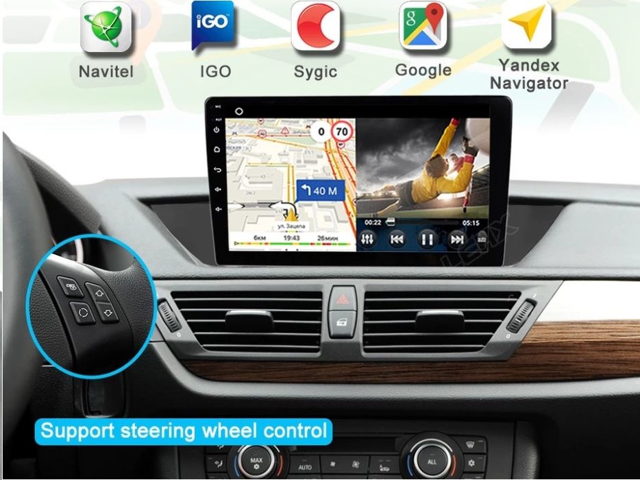 Navigatie BMW X1 E84 ( 2009 - 2015 ) Noua Garantie Camera Marsarier