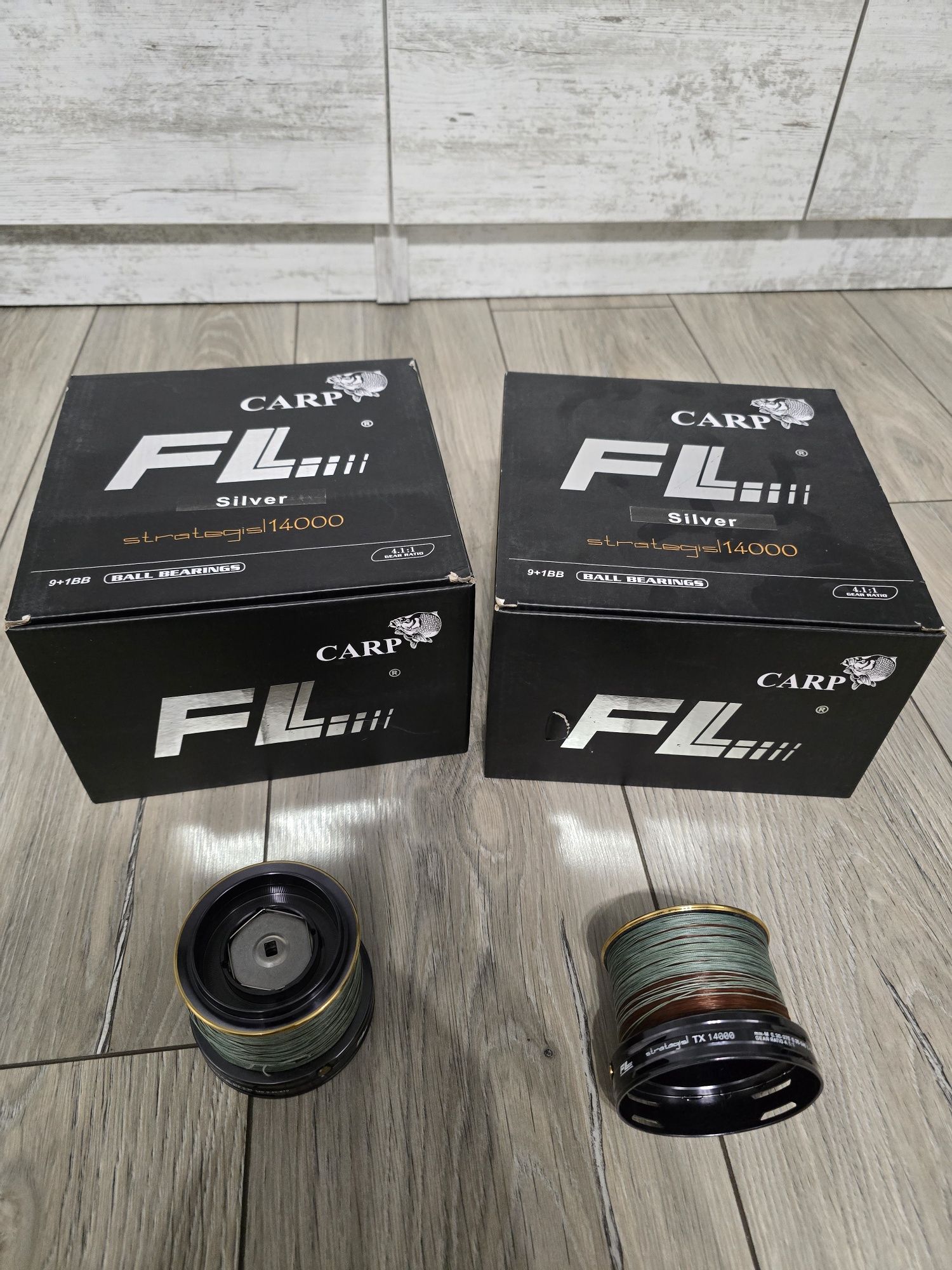Flx 10 3.90 3.75 lb с макари FL Strategist TX 14000 silver и калъф