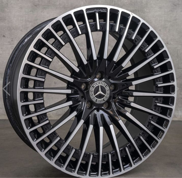 o janta 21 originala mercedes eqs v297 , black high-sheen