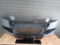 Bara fata+Grila radiator RS LOOK Audi A4 B8 senzori parcare 2007-2011