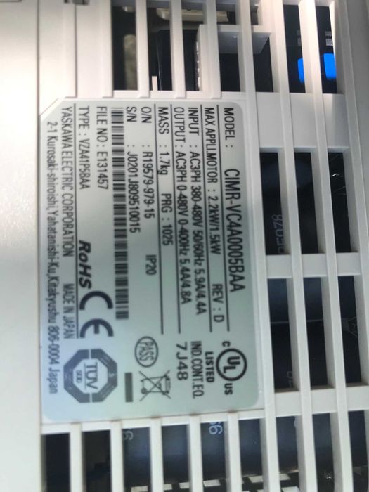 Честотен регуЧестотен регулатор (инвертор)OMRON- YASKAWA 2,2КW 400V