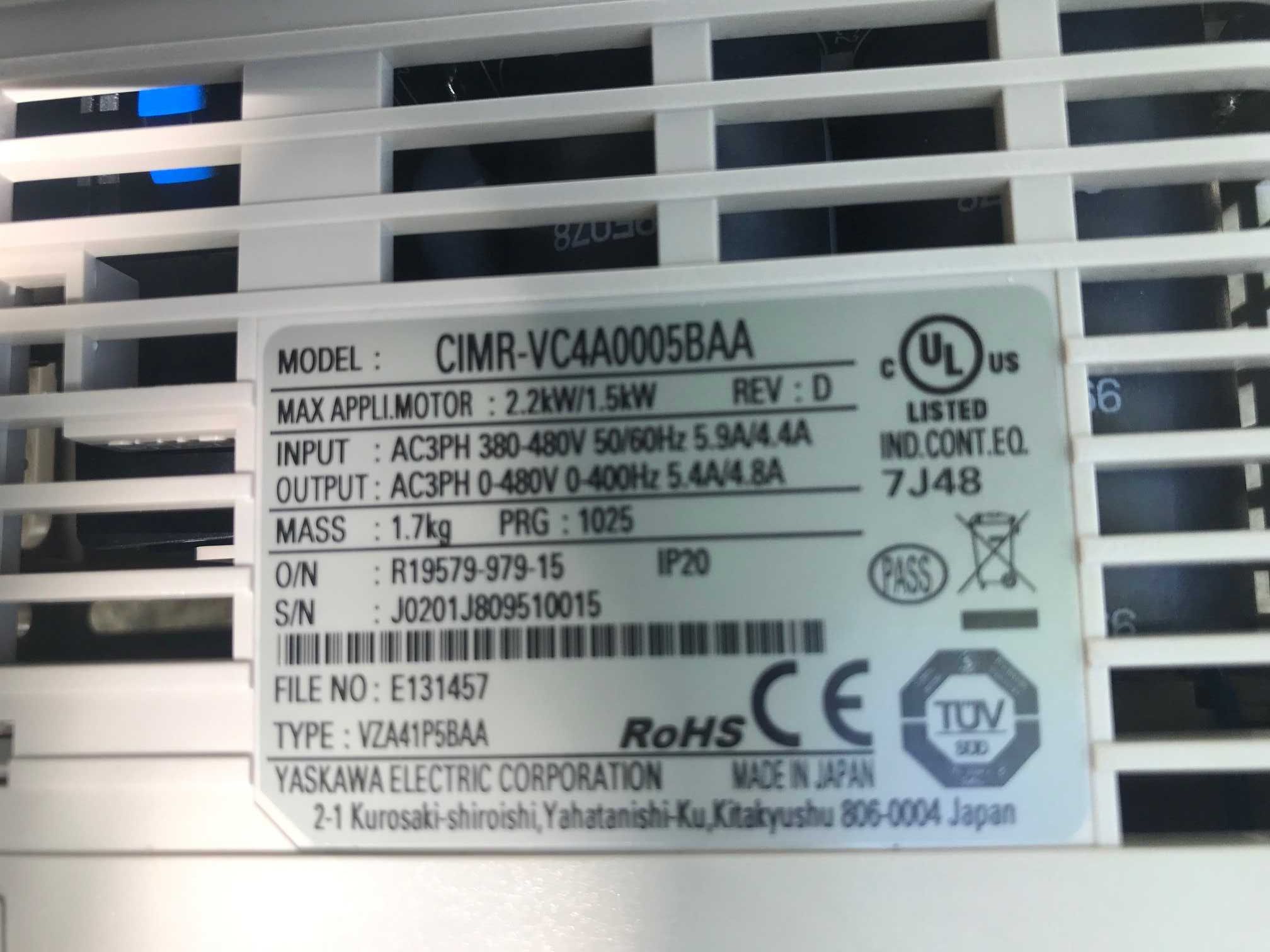 Честотен регуЧестотен регулатор (инвертор)OMRON- YASKAWA 2,2КW 400V