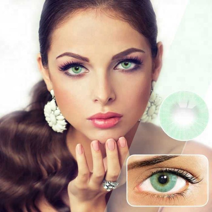 Emerald HD - Lentile de contact colorate verde anuale, pachet complet