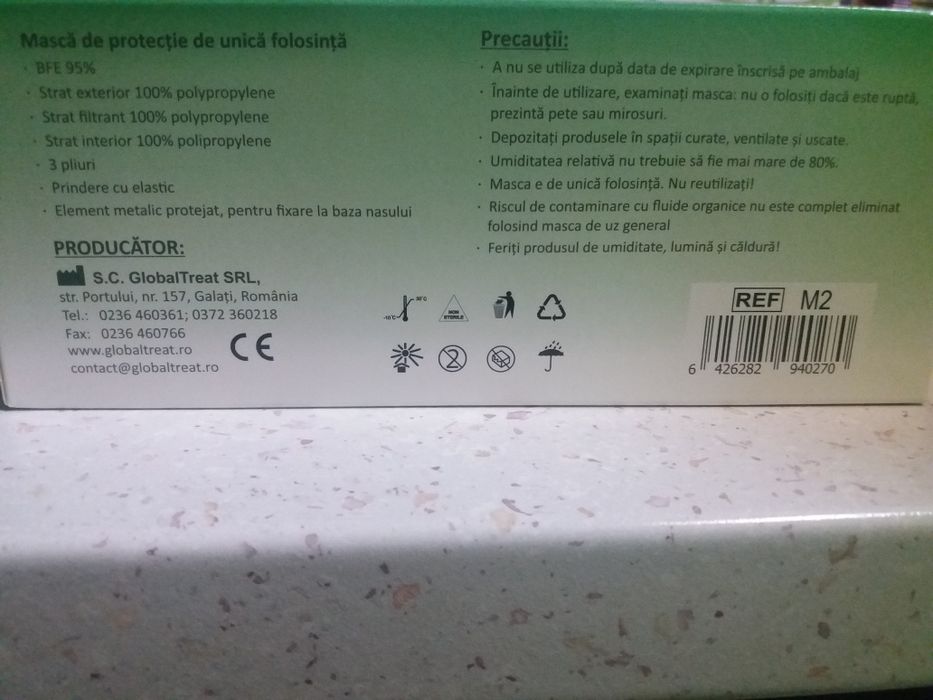 Masti medicinale medicale protectie 3 straturi/pliuri NOI SIGILATE