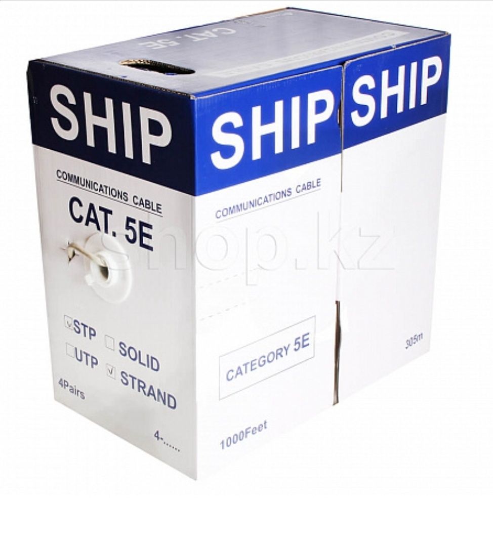 Бухта медного сетевого кабеля FTP SHIP D145S-P, экранированный  кат 5е