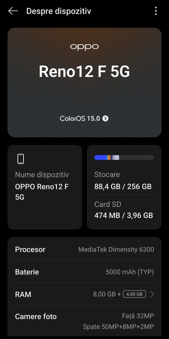 Vând oppo reno 12 F 5G