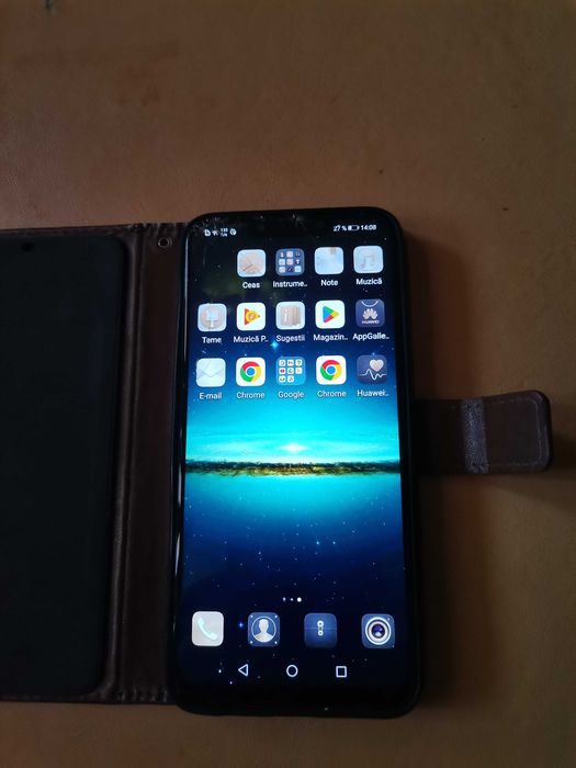 Huawei P20 Lite cu husă tip carte
