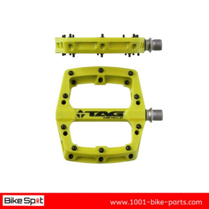 Tag Metals T3 Nylon Yellow Flat Pedals Качествени Платформи Педали