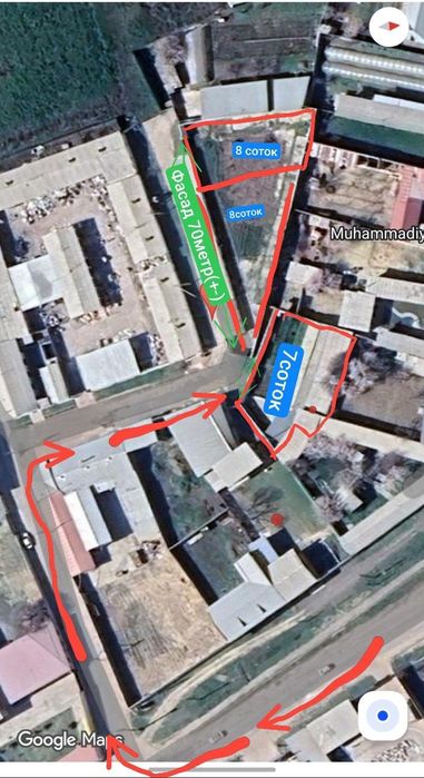 16 соток Зангиотада Ором кафе рупараси Green house домладан 800-900