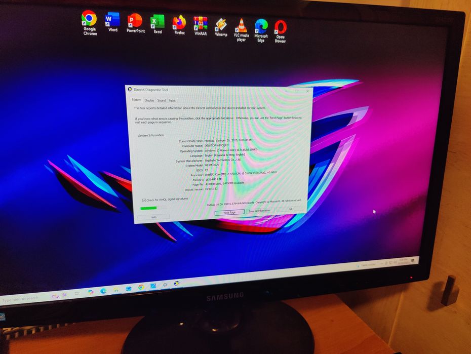 Unitate nouă gaming Asus rog i7 Ram 16Gb VIdeo 4Gb ssd GTA FORTNITE CS