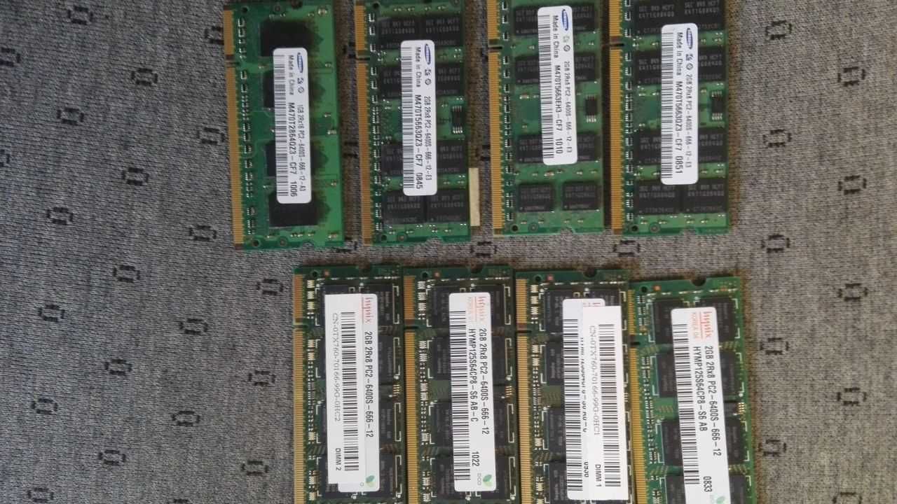 Memorie LAPTOP DDR2 , DDR3 - 1Gb , 2Gb , 4Gb