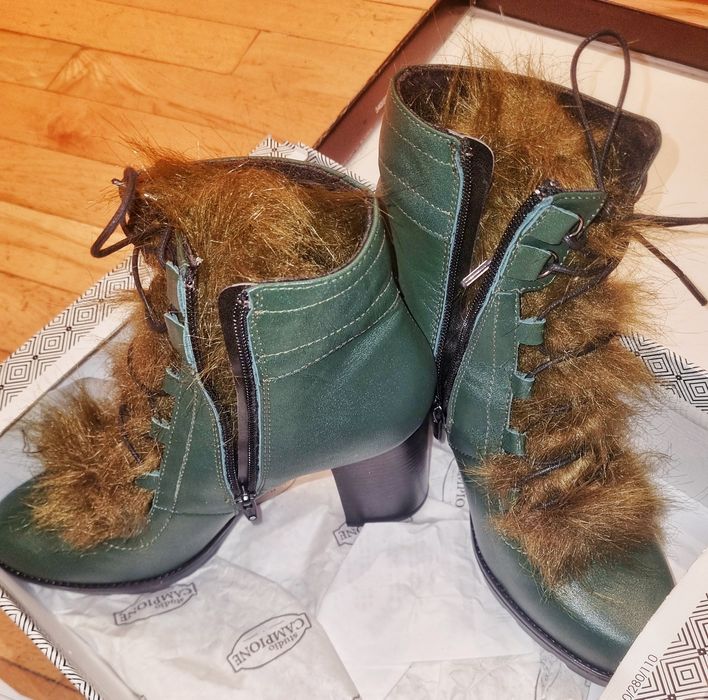 Зелени зимни боти STUDIO CAMPIONE
Естествена кожа