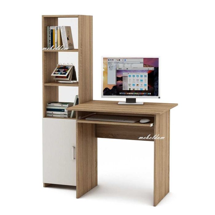 Бюро с клавиатура и етажерка с плавна врата(код-0902)