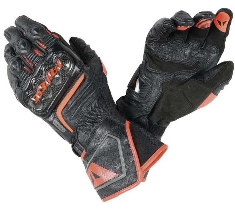 Manusi moto sport Dainese Carbon D1 Long negru/portocaliu marime L