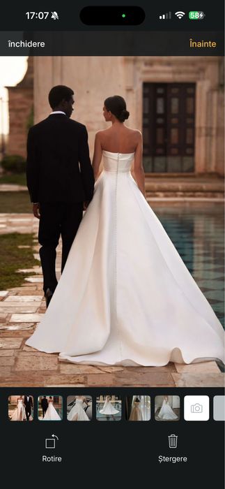 Rochie de mireasa Milla Nova Margiela, tafta mikado, marimea S