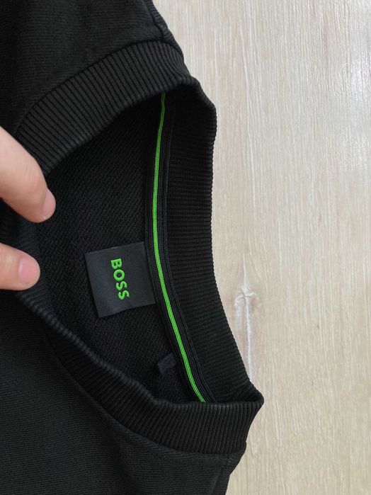 Hugo Boss Green Salbo мъжка черна блуза фланела размер М