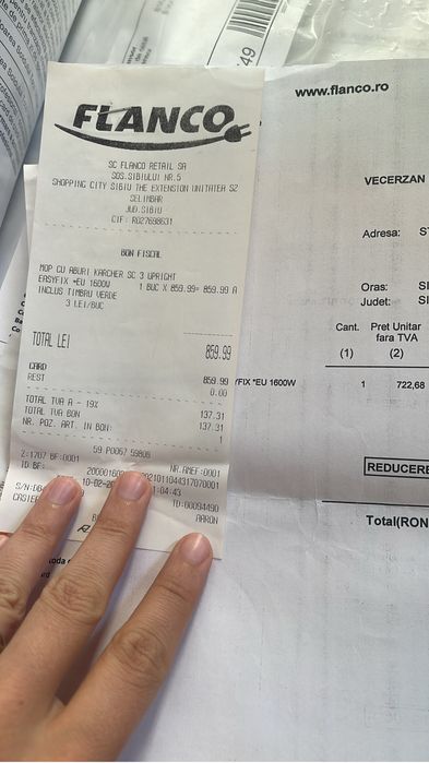 Mop cu abur Karcher SC 2 Upright, 1.513-500.0, 1600W,