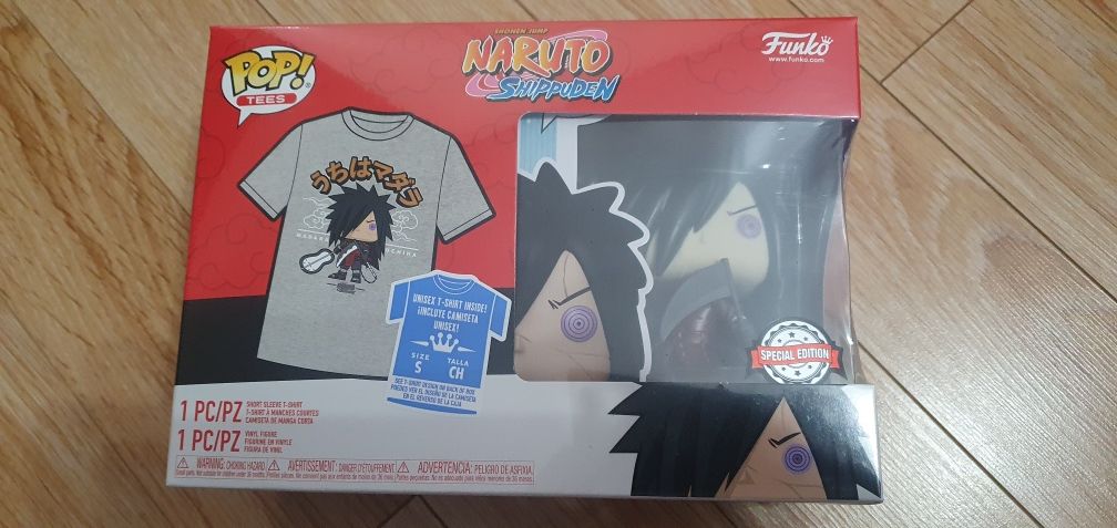 Naruto Funko Pop Uchiha Madara with Weapons + T-Shirt S