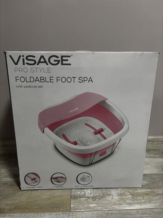 ЧИСТО НОВА! Хидромасажна сгъваема спа вана за крака