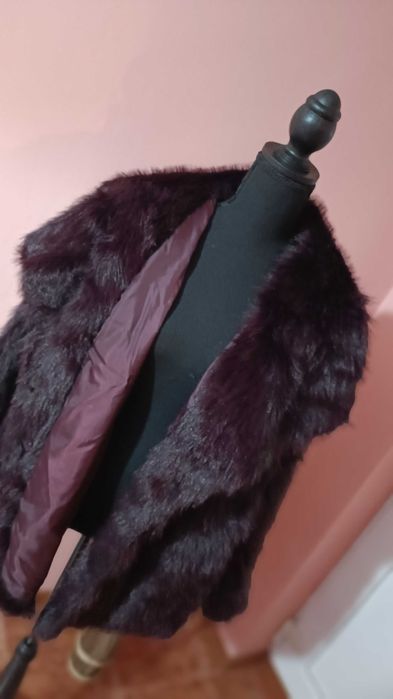 Palton de blană oversize