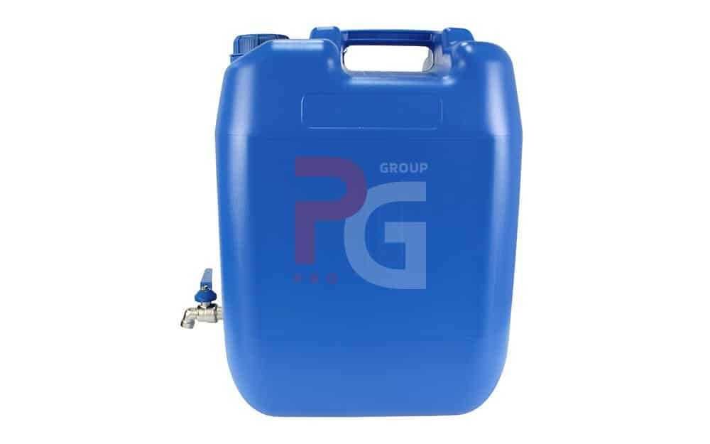 Tub de apa cu robinet metalic 20L - albastru