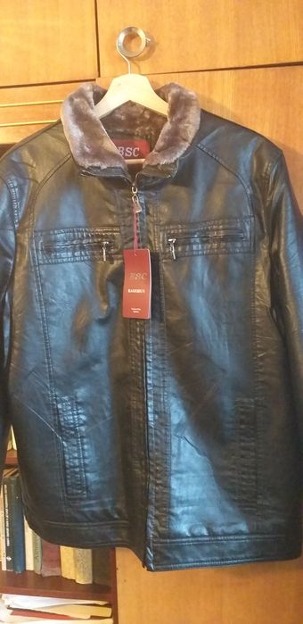 Продам   новую  мужскую кожаную  на меху  куртку. Размер 58