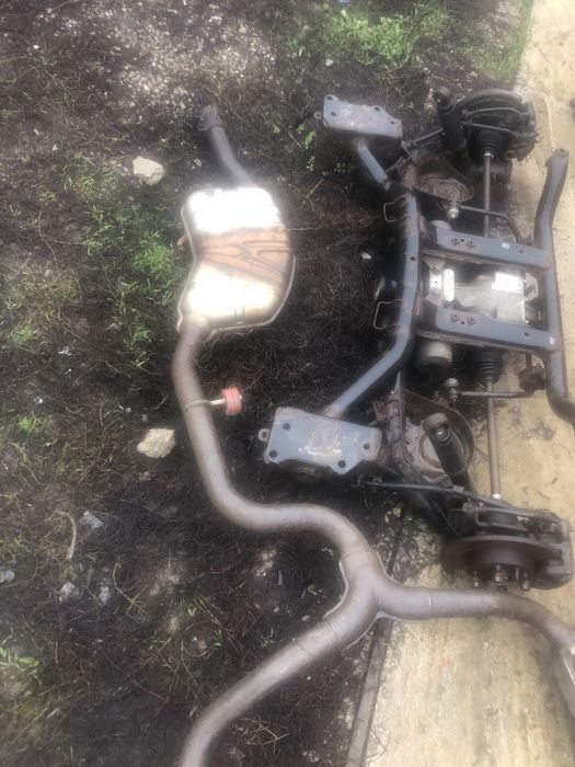 Evacuare dubla stanga drrapta fusta bara spate Vw Passat B6 retrofit