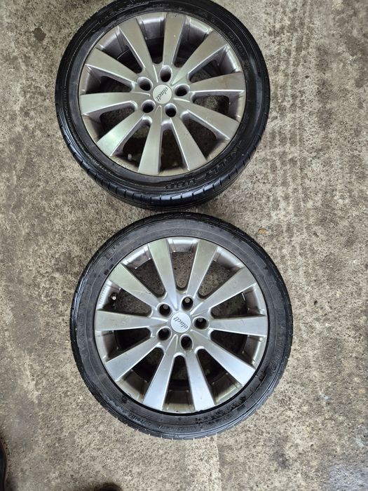 Vând set de 4 roti ,cu cauciucuri de vara: 225/45/17