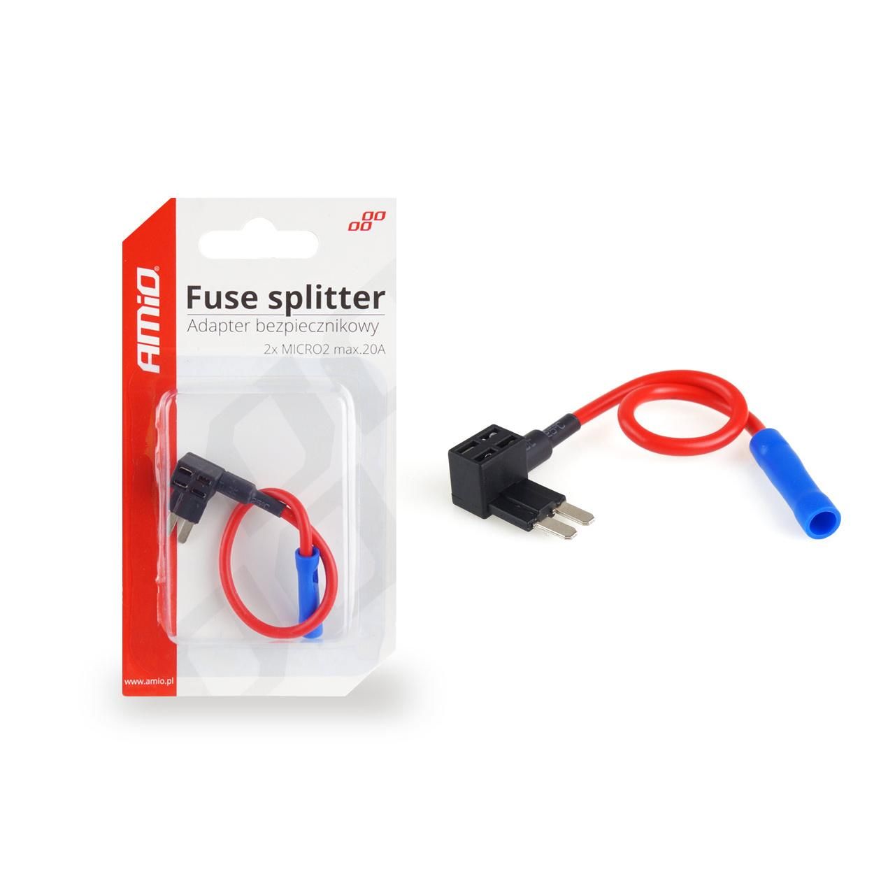 Splitter adaptor siguranta suplimentara sigurante 2 x MICRO 2, max. 2