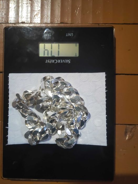 Масивен сребърен ланец 925 italy