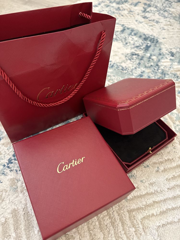 Cartier упаковка(пакет+коробка+чехол )