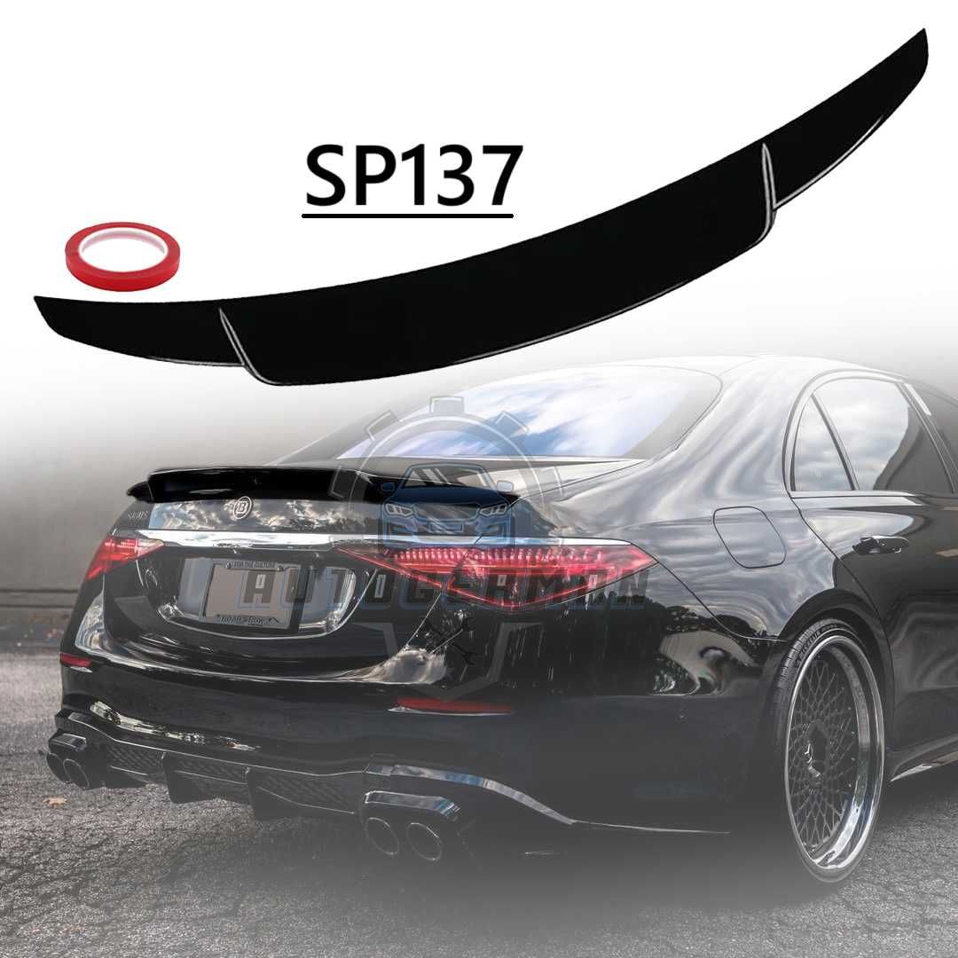 Mercedes W223 Спойлер за багажник Tuning style черен гланц нови