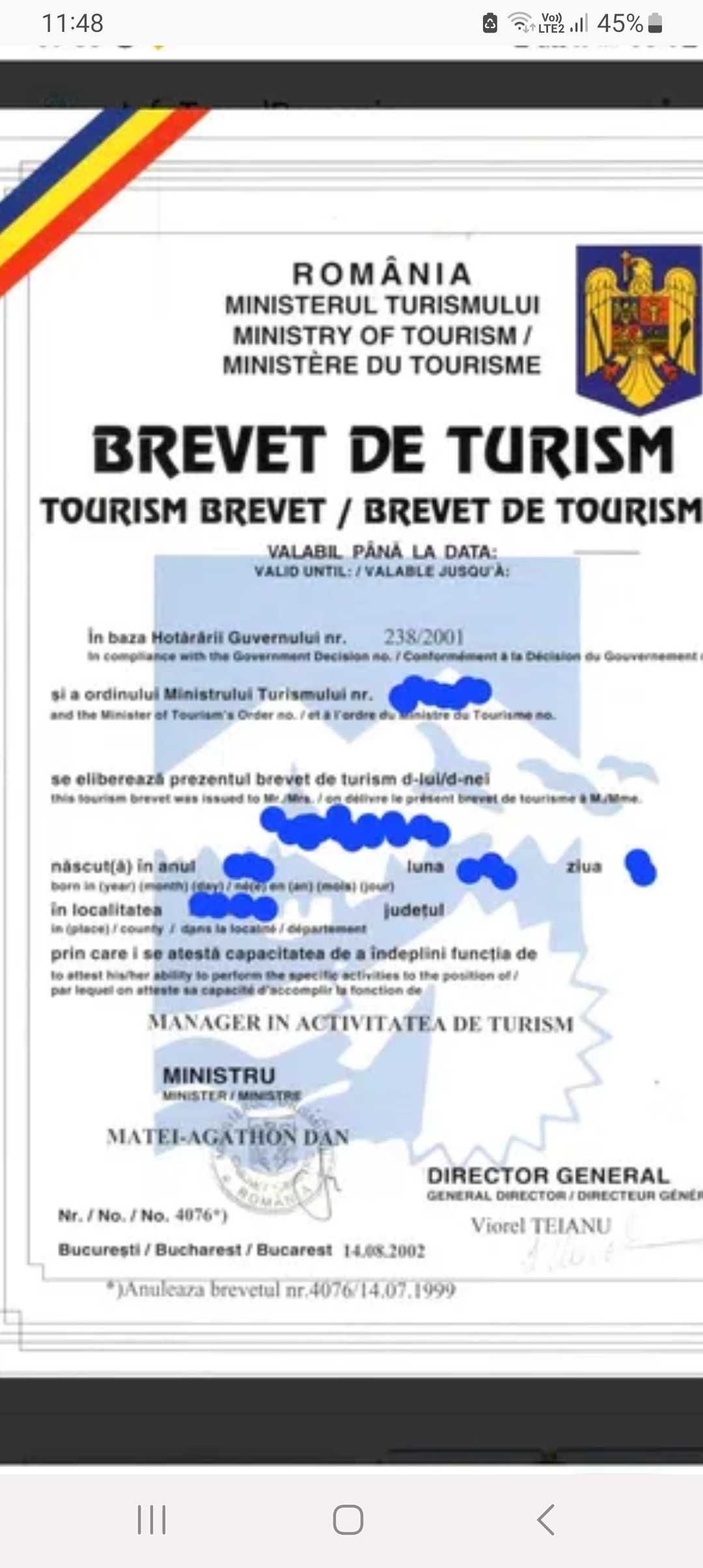 Brevet de Turism- București