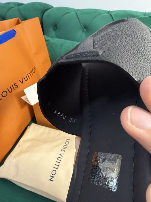 Papuci Louis Vuitton piele naturala Full Box Premium colectie noua