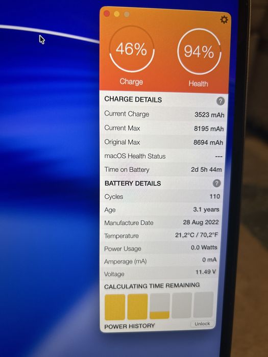 Macbook Pro 16" M1 Pro 16gb 512ssd