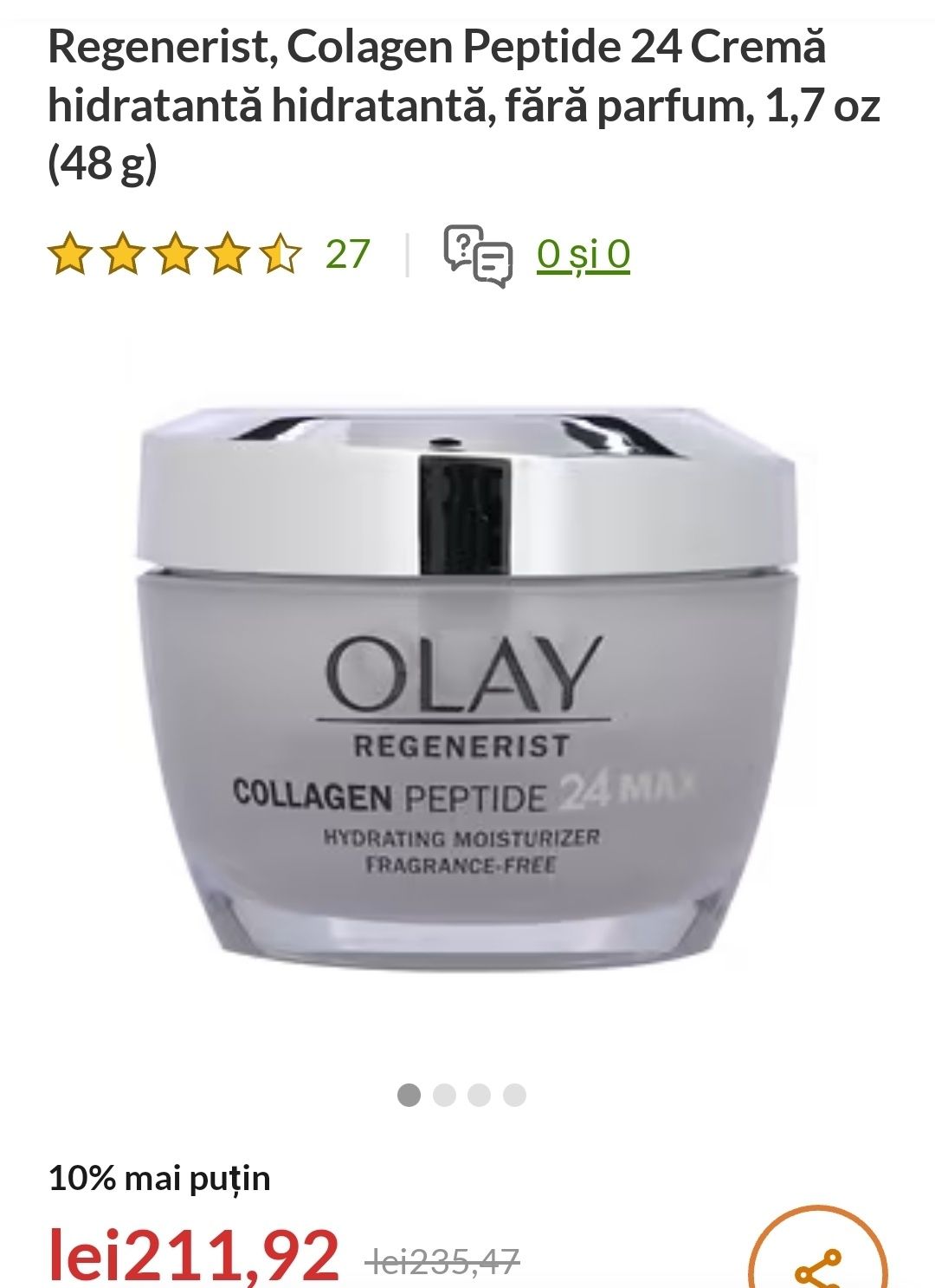 Olay Regenarist Collagen Peptide 24 MAX