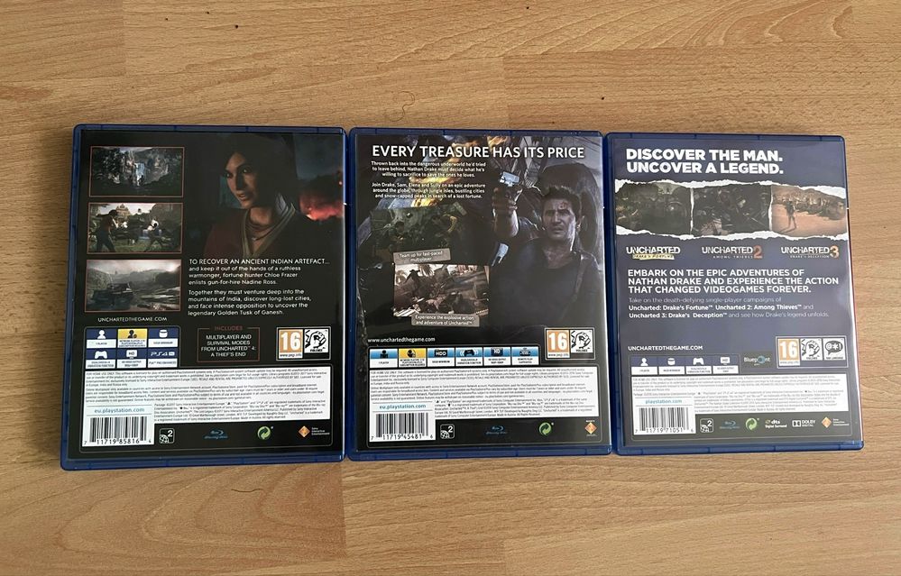 Игри Uncharted 1,2,3,4,5 за PS4 / PS5 Колекция