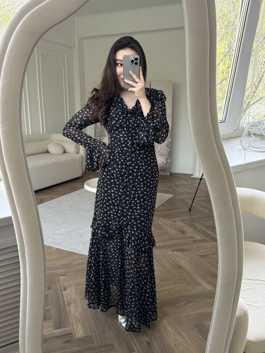 Продается платье шифон миди