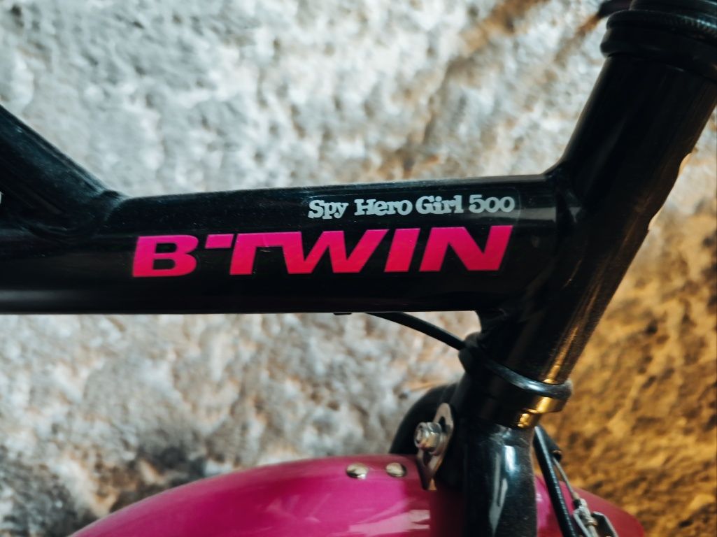 Bicicleta B'TWIN 16" 500 SPY HERO fete (4-6ani)