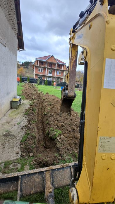 Închiriez miniexcavator  si basculabilă 3.5t