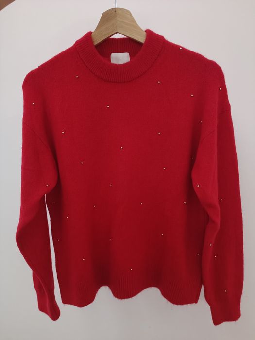 Червен пуловер от H&M