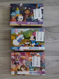 Set 3 puzzle uri noi Disney 40 piese vârstă 3+ Patrula Minnie Gabby