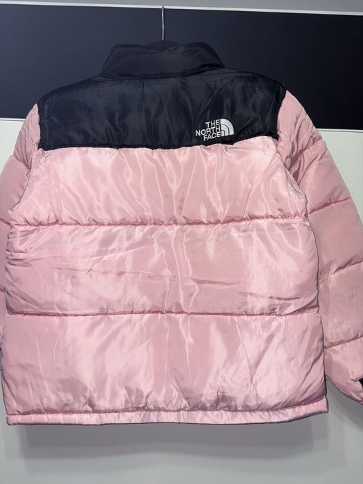 Geacă L The North Face roz rose trandafir fucsia negru neagră Nouă new