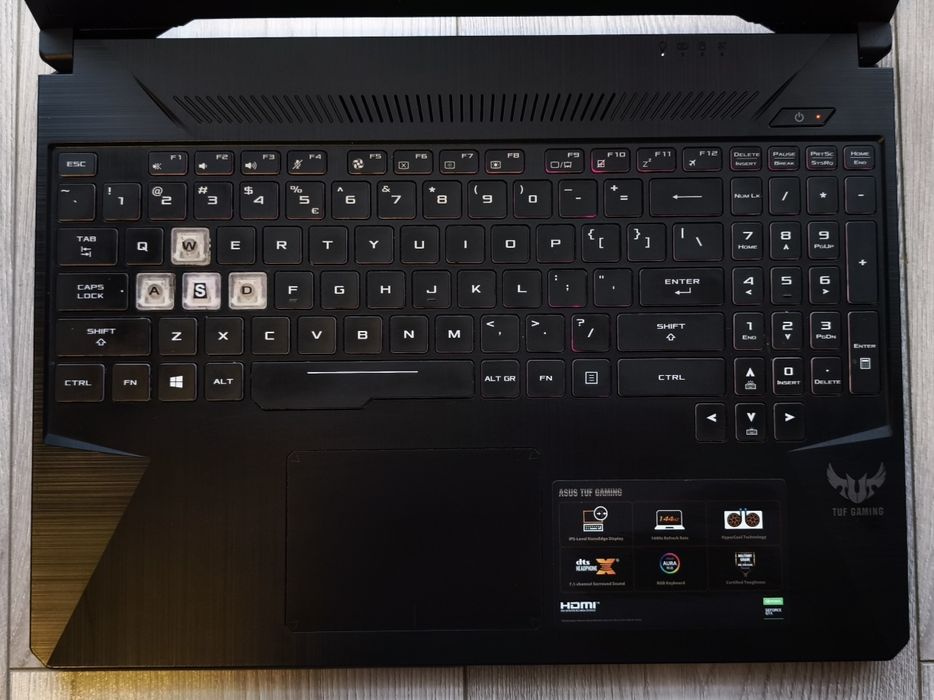 ASUS TUF FX505GT i5-9300H/15.6" FHD/144Hz/8GB/512GB SSD/GTX 1650 4GB