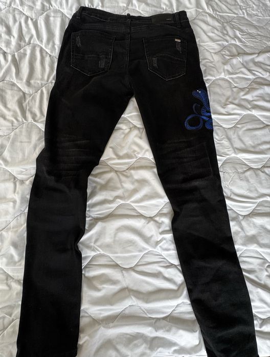 Amiri jeans (black with blue snakes)