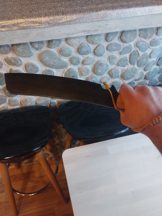 Cuțit bushcraft sheeptoe, oțel 50CrV4 (5160)