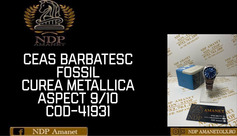NDP Amanet Braila Ceas Barbatesc Fossil(41931)