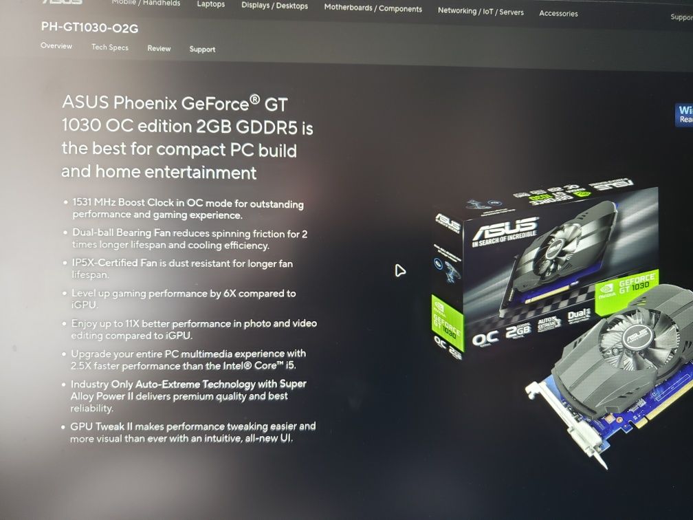 Nvidia GT 1030 2Gb GDDR5