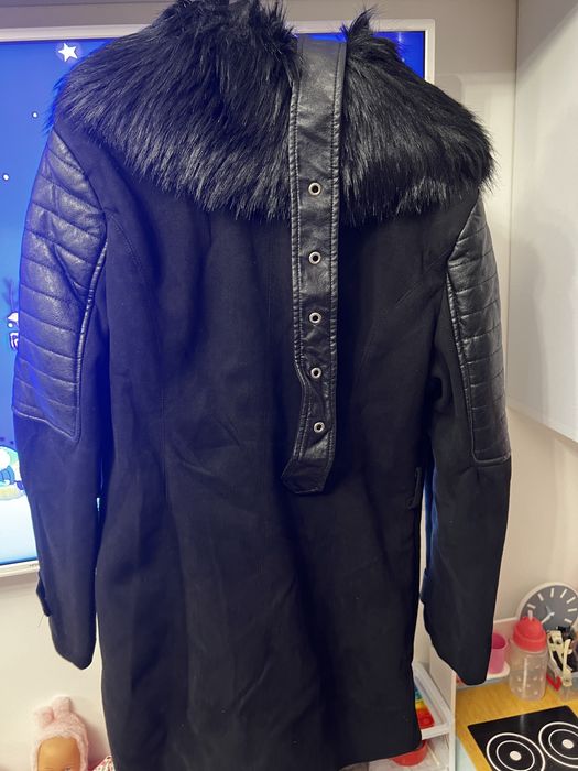 Haina dama fosrte frumoasa guler detasabil material catifelat