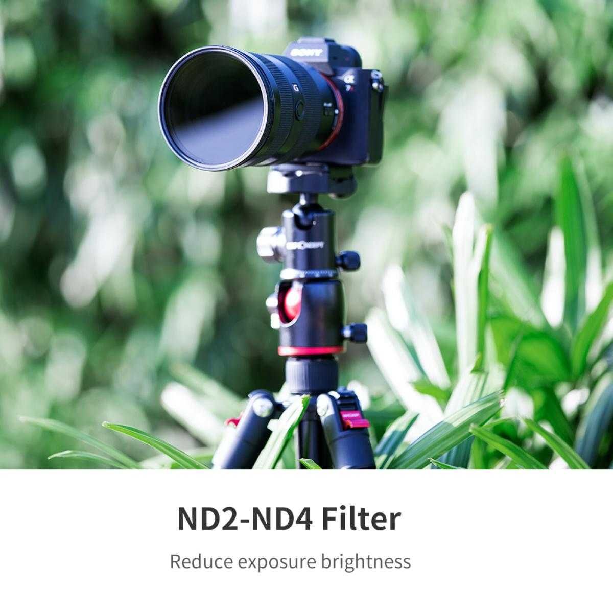 K&F Concept ND филтър с регулируема плътност ND2 ND400 Variable Fader